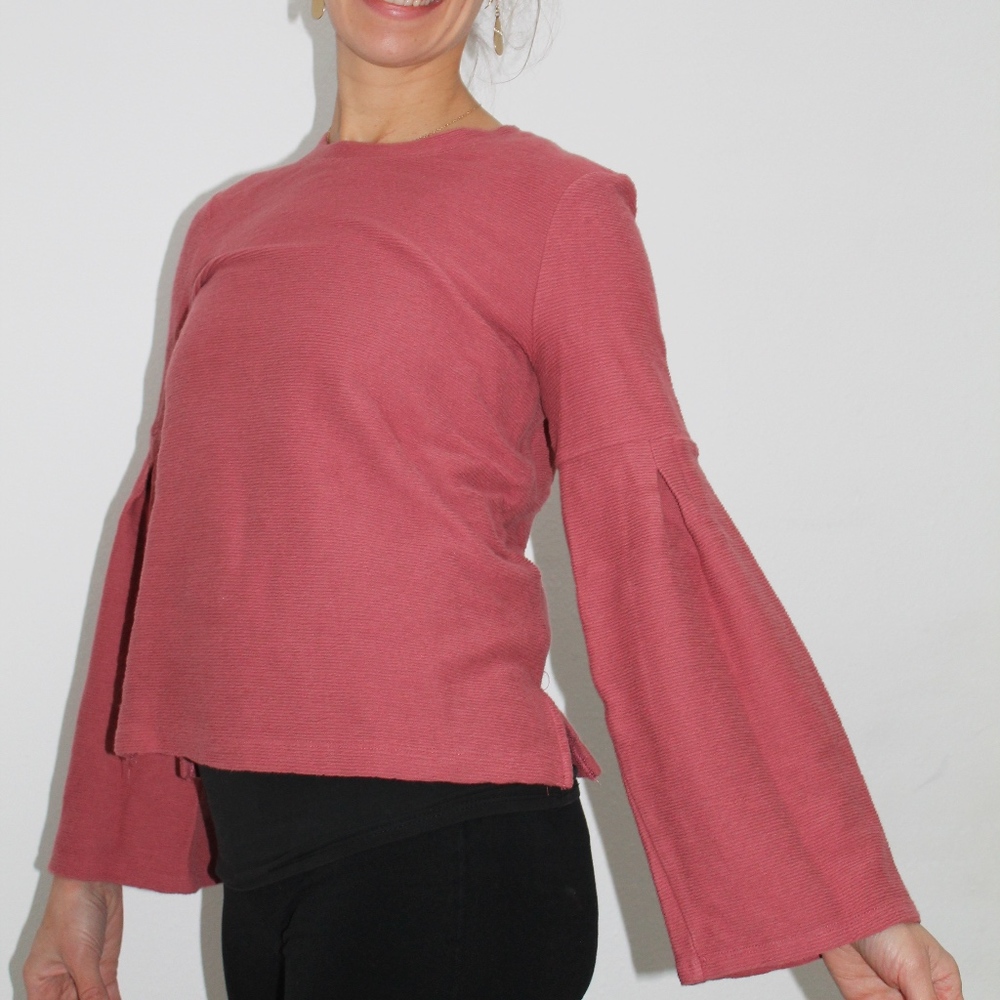 Madewell bell sleeve shirt